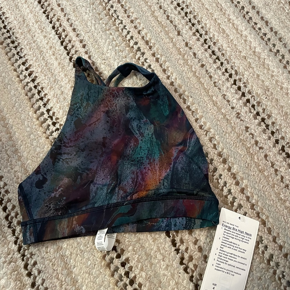 Lululemon high neck energy bra